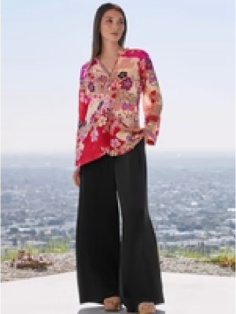 Johnny Was Yama Kels Silk Tunic